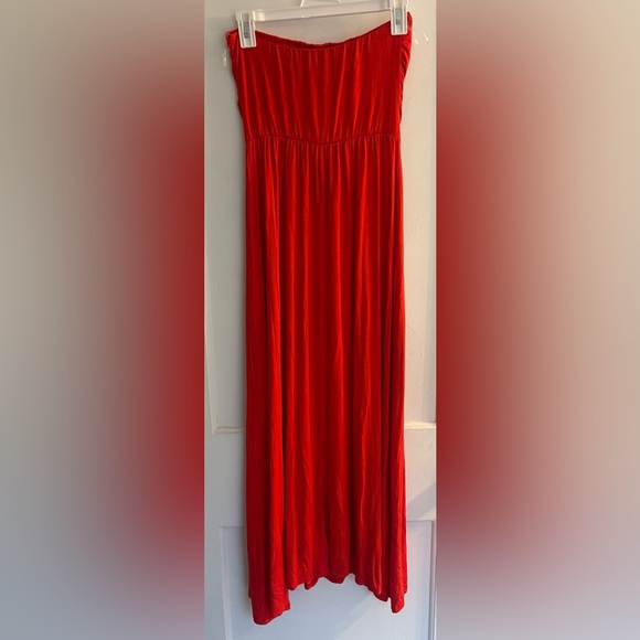 See You Monday Strapless Maxi Dress Size Medium - Picture 2 of 4